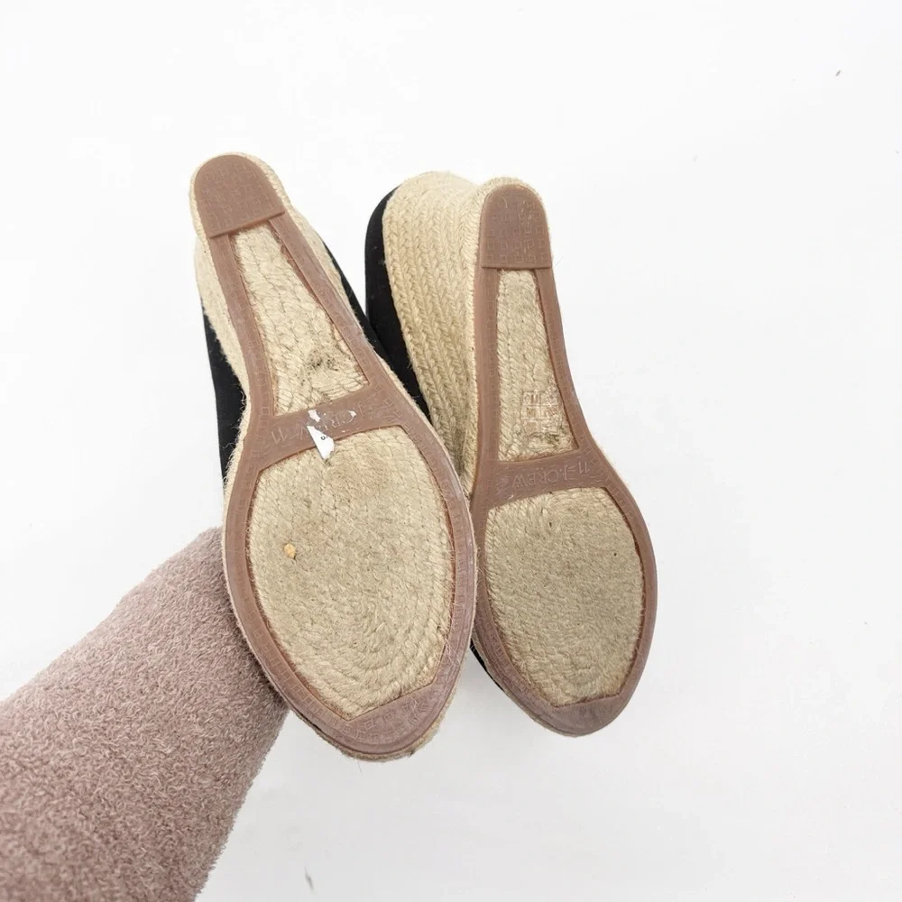 J. Crew Seville Women’s Espadrille Wedges Size 11 Black